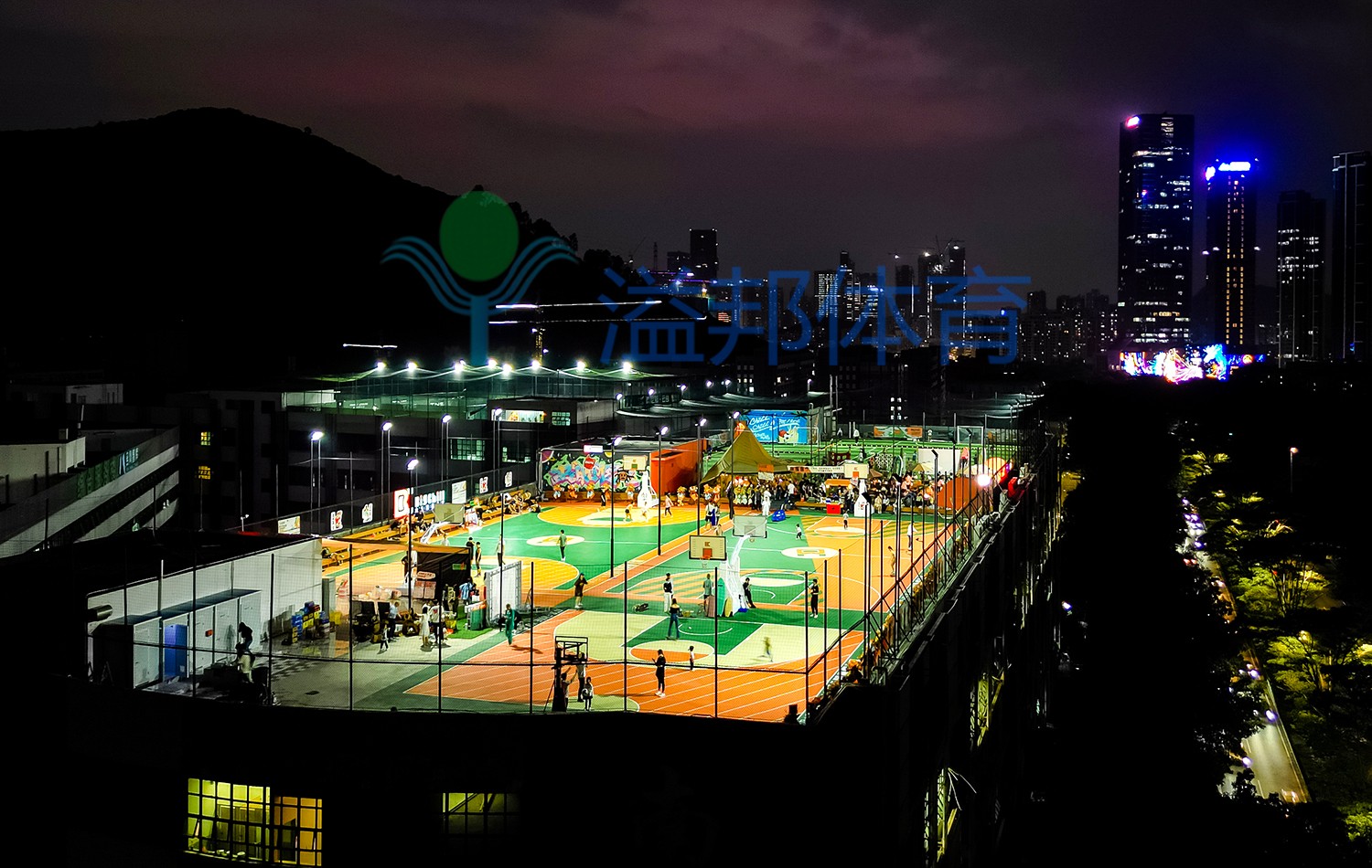 籃球場燈光