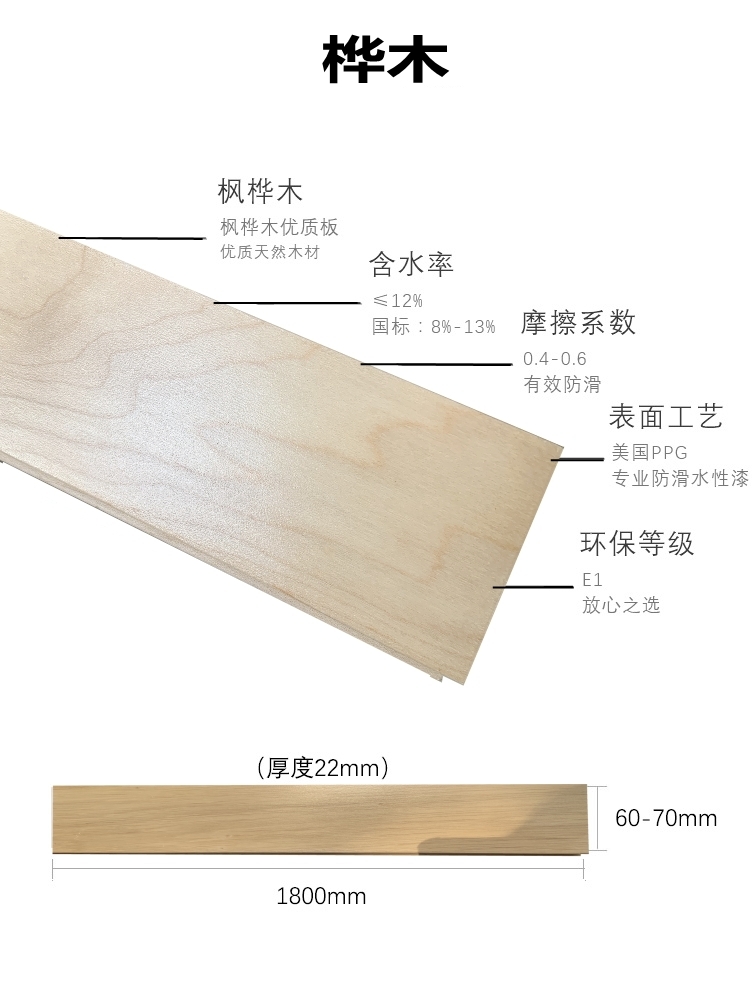 楓樺木運(yùn)動(dòng)地板