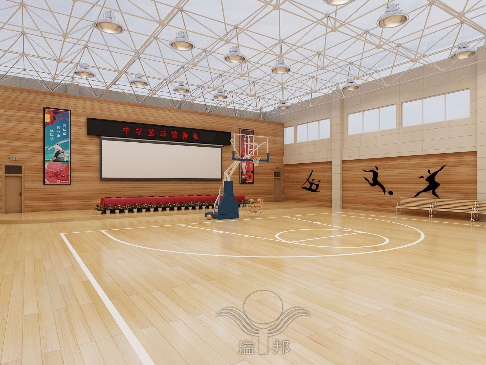 木地板籃球場(chǎng)造價(jià)