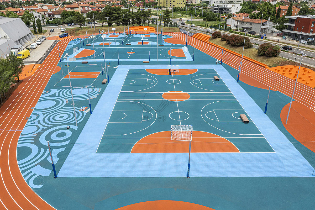 塑膠籃球場建設