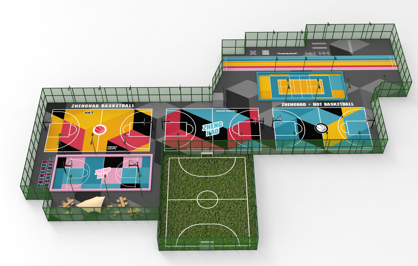 宏發(fā)大世界一期天臺(tái)球場(chǎng)效果圖